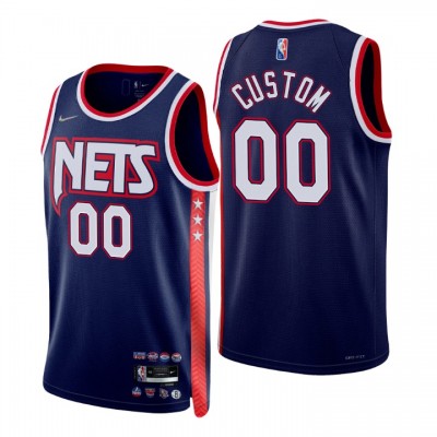 Brooklyn Nets Custom Men's Nike Navy 202122 Swingman NBA Jersey City Edition